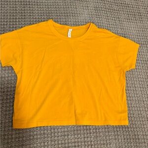 lululemon athletica Bright Yellow Crop Top